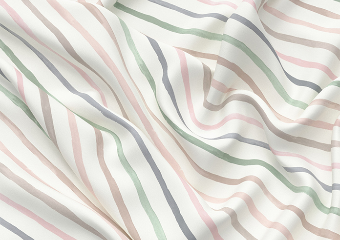 Vintage Stripe, Pastels - Made to Measure Curtains - Image 4